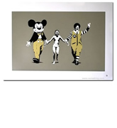 Banksy�i�o���N�V�[�j�̃|�X�^�[��̔��i�ʔ́j