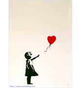 Banksy�i�o���N�V�[�j�̃|�X�^�[��̔��i�ʔ́j