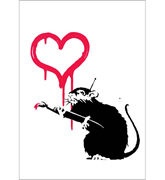 Banksy�i�o���N�V�[�j�̃|�X�^�[��̔��i�ʔ́j
