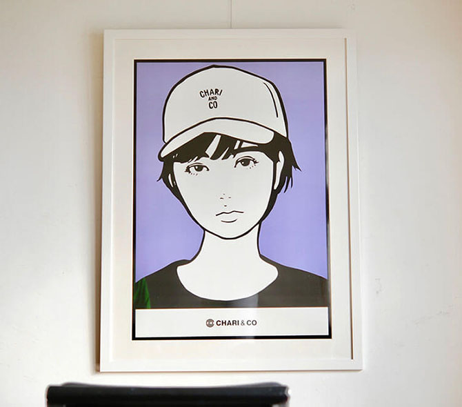 CHARI&CO POSTER - Purple(額装セット)