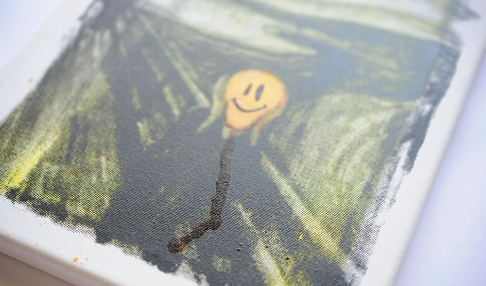 割引購入 RYCA ライカ『Smiley Scream』 - 絵画