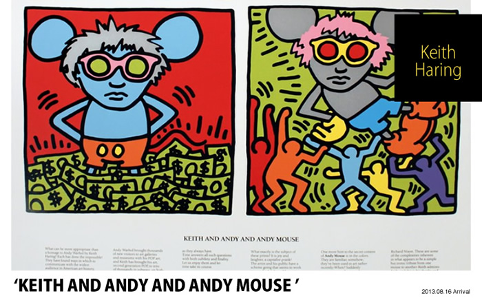 Keith Haring / キース・へリング「KEITH AND ANDY AND ANDY MOUSE」が 