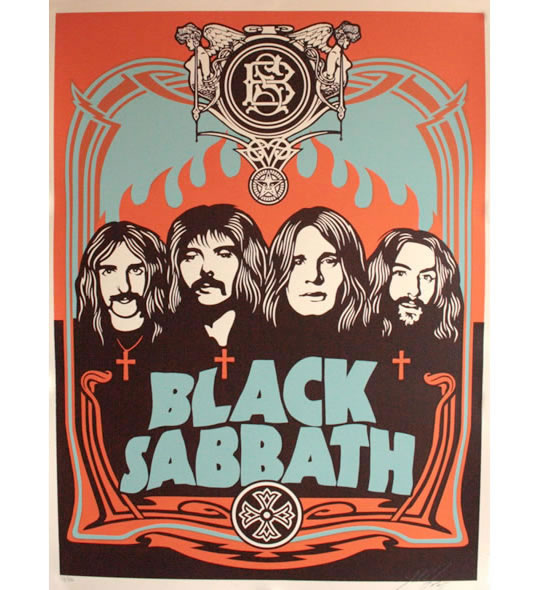 OBEY GIANT�@�V�F�p�[�h�E�t�F�A���[ Black Sabbath