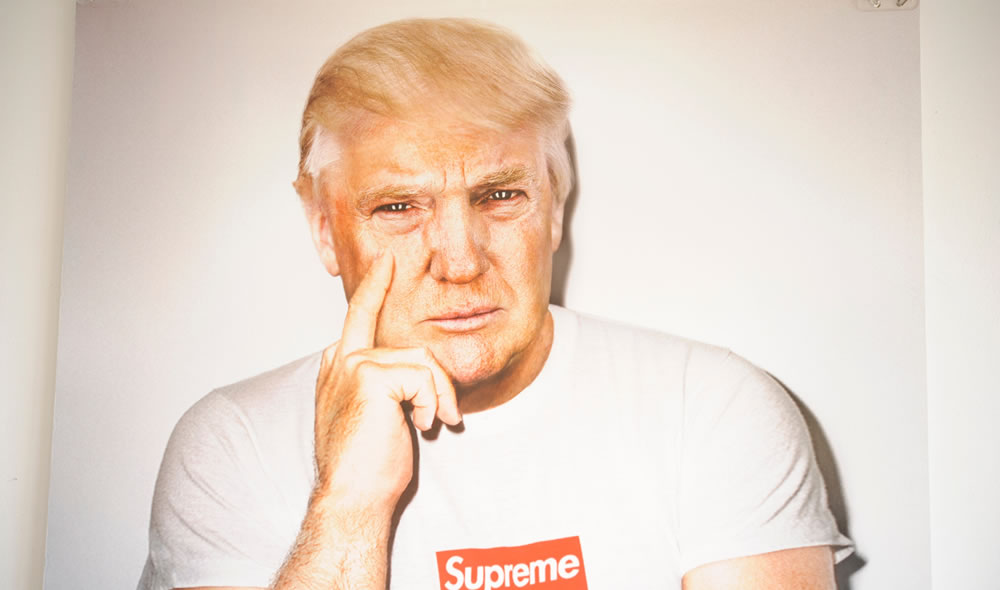 Supreme 特大サイズ KIDULT ポスター トランプ大統領 非売品