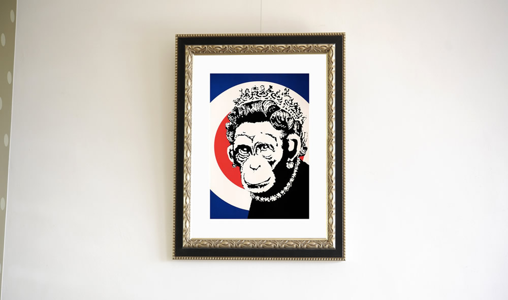 バンクシー Banksy Monkey Queen エスタンプ リトグラフ バンクシー Banksy Monkey Queen エスタンプ リトグラフ
