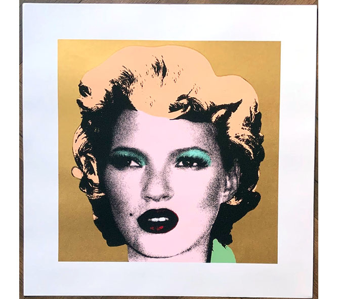 Banksy（バンクシー）Kate Moss（Gold）- WCP Reproductionを販売！ ー