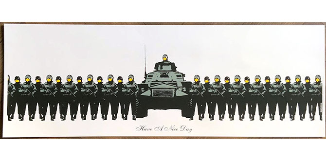 Banksy（バンクシー）Have A Nice Day- WCP Reproductionを販売！ ー