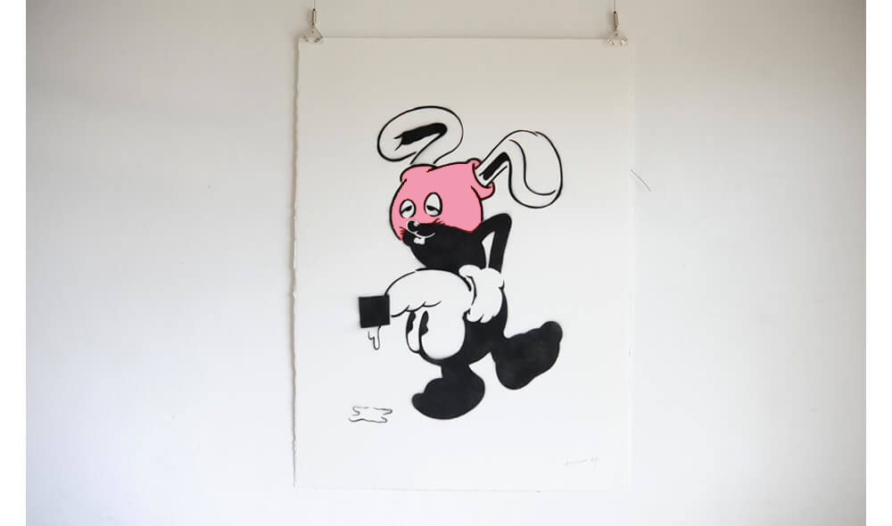 【激レア】kurry ステンシルアート モダンアート 猿 ジミニー 3枚限定 KURRY カリー ステンシルアートミッキー