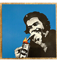 Burn Capitalism Burn Blue - CANVAS