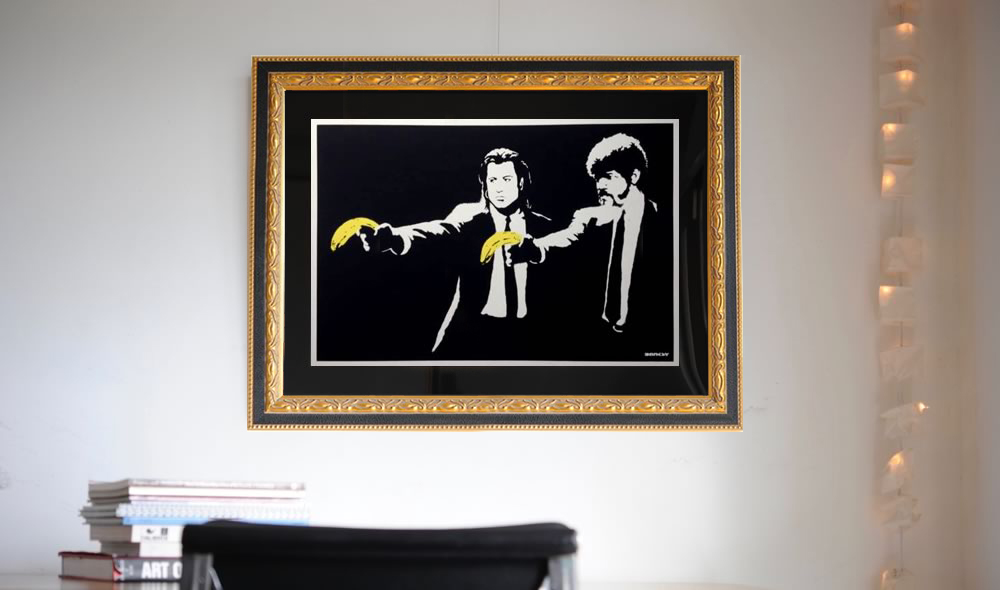 WCP バンクシー PULP FICTION リプロダクション Banksy バンクシー PULP FICTION シルクスクリーン プリント WCP