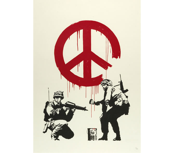 Banksy（バンクシー） -CND Soldiers Pest ControlのCOA付き作品を販売 