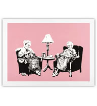 Banksy（バンクシー）-Grannies Pest ControlのCOA付き作品を