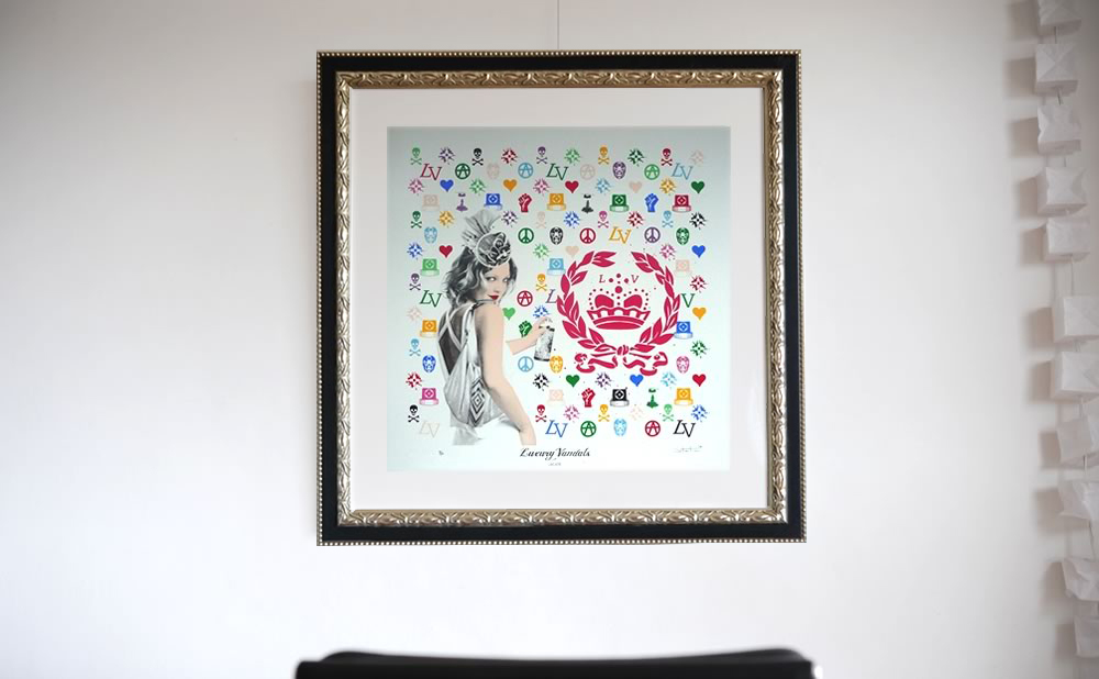 絵画 STATIC LUXURY VANDALS Main Edition Luxury Vandals - Drew Barrymore Static/スタティック ー NOISEKING