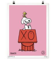 Snoopy & Woodstock on Red House (Pink Variant)