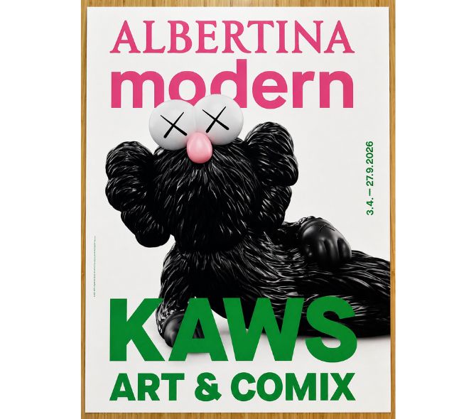 KAWS カウズ Art & Comix 展覧会ポスター ウィーン美術館 ー NOISEKING