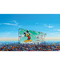Mickey Billboard Plastic Landfill Print