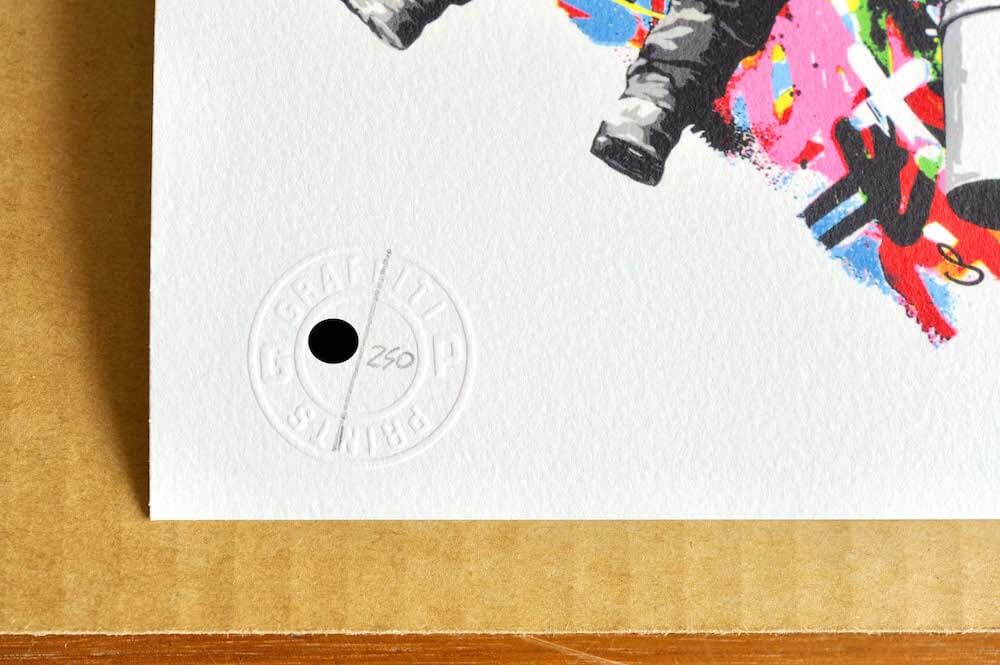 Make Love マーティン・ワトソン　レア品 Martin Whatson ”Make Love” 限定 版画 ステッカー付 シルク