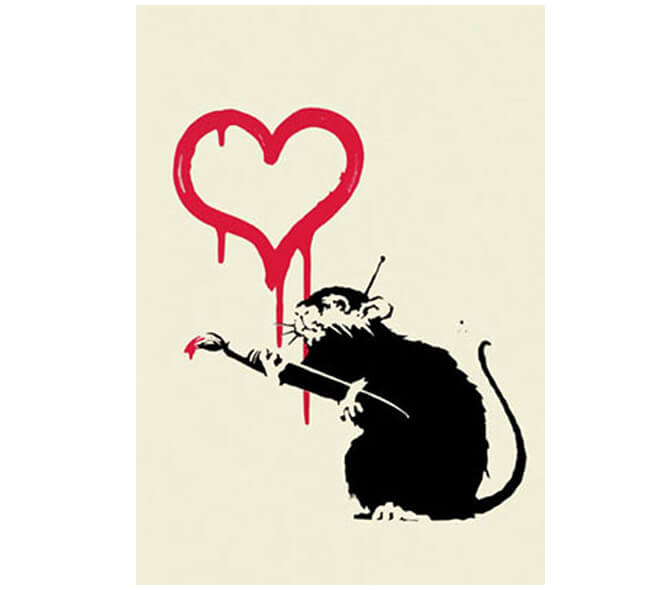 Banksy（バンクシー） -Love Rat -Pest ControlのCOA付き作品を販売 ー ...