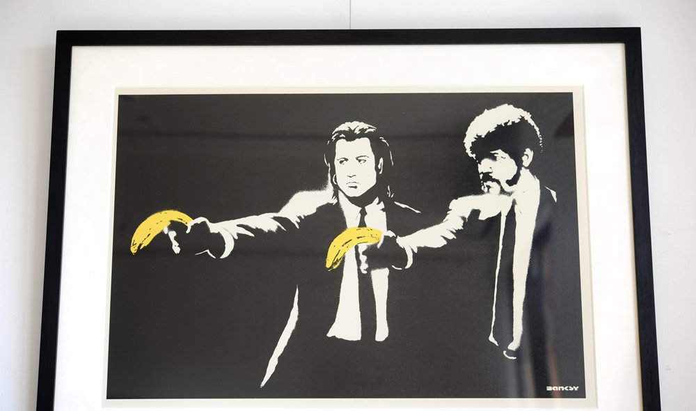 WCP バンクシー PULP FICTION 🍌 BANKSY PULP FICTION Screen Print Art West Country Prince
