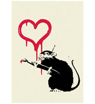 Banksy（バンクシー） -Love Rat -Pest ControlのCOA付き作品を販売 ー ...