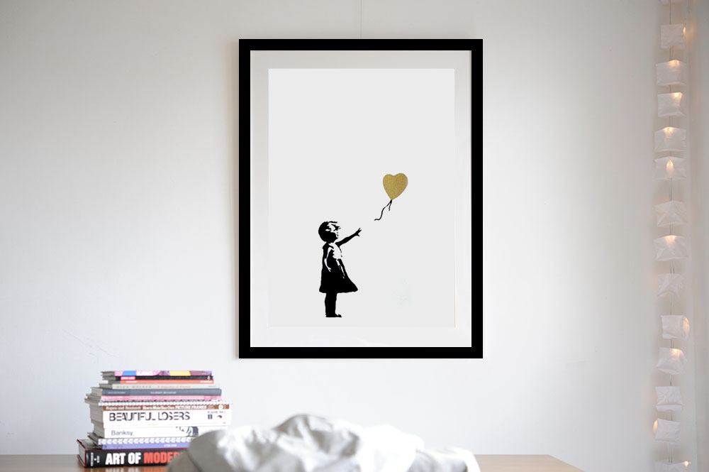Girl with Balloon (Gold) - WCP Reproduction” ー NOISEKING