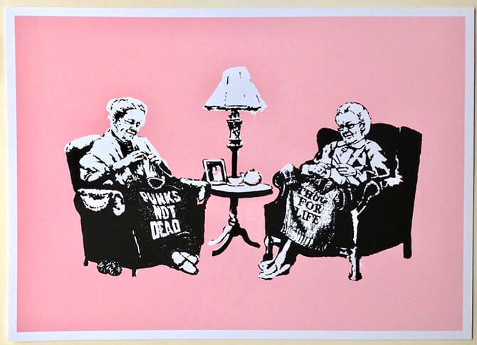 Banksy（バンクシー）Grannies - WCP Reproductionを販売しています 
