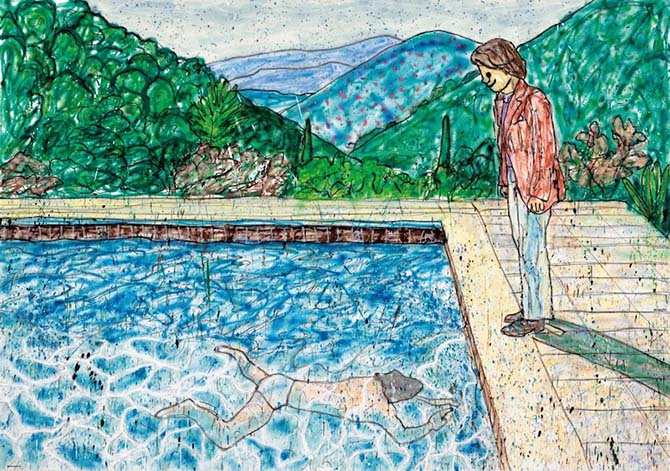 Portrait of an Artist(Pool with Two Figures)...
