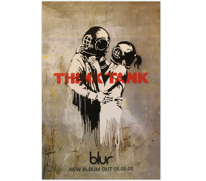 Banksy ポスター blur THINK TANKを販売 ー NOISEKING ノイズキング