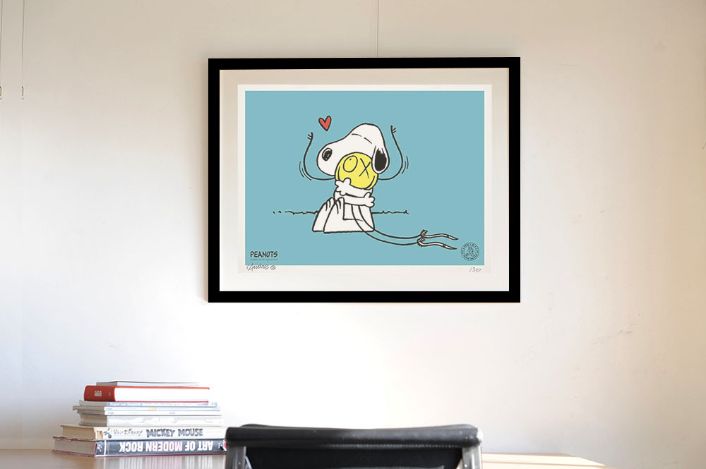 André Saraivaの SNOOPY HUGS MR. A (BLUE) を通販で販売 ー NOISEKING