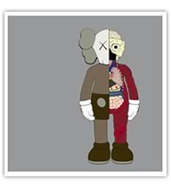 KAWS “Dissected Companion Print（Brown）