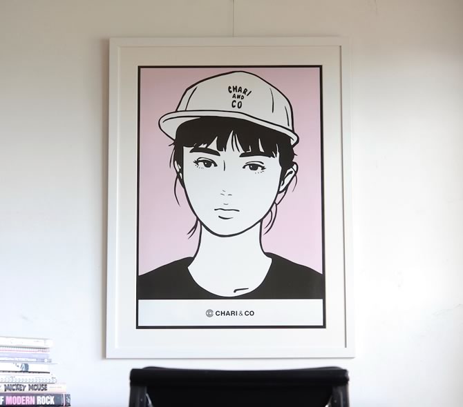 CHARI&CO POSTER -Pink(額装セット)