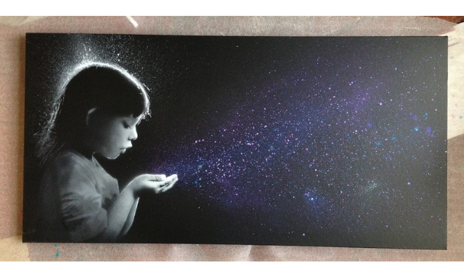 Supernova(Angel Dust) Original Canvas 