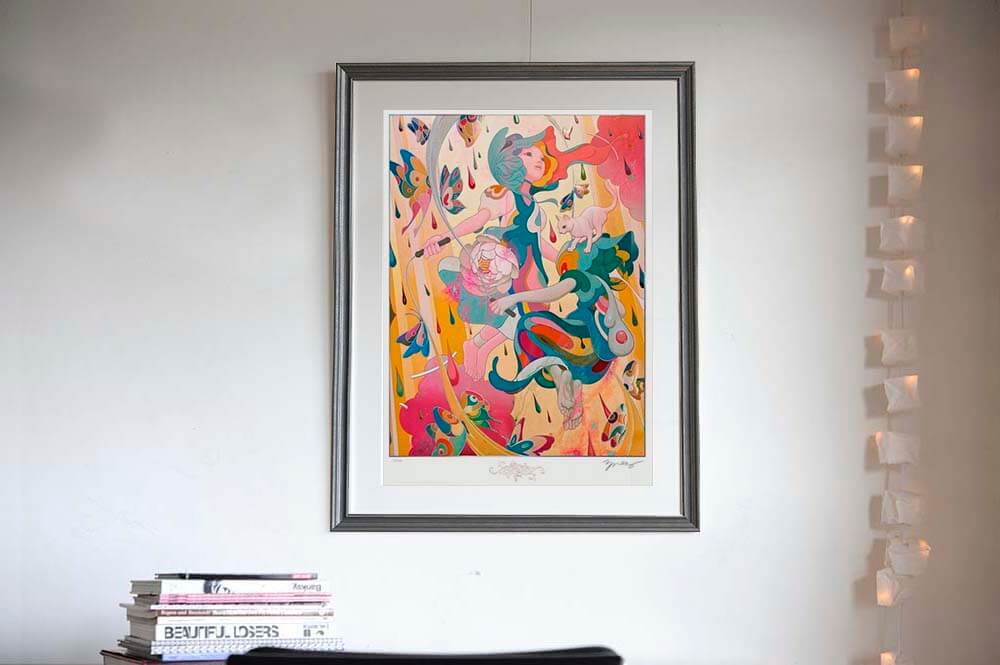 ジェームスジーン直筆サイン入り ジクレーポスター james jean James