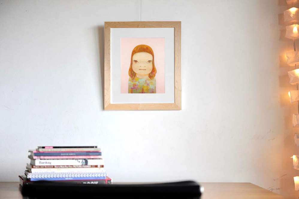 枚数限定販売品　シリアルＮｏ入り　奈良美智ポスター Amazon.co.jp: 現代アート 奈良美智 公式ポスター Missing in