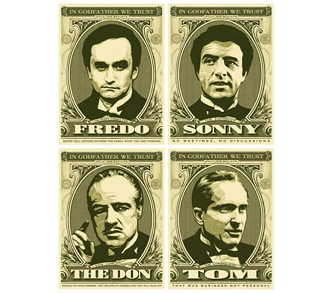In Godfather We Trust 4枚セット