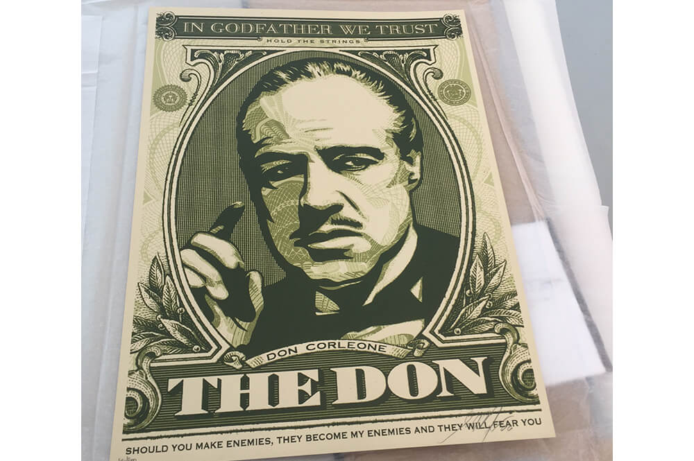 Shepard Fairey(OBEY GIANT) ゴッドファーザーのポスターを販売