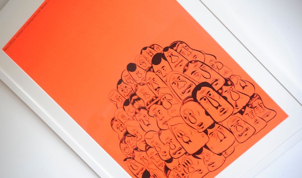新品・額装】BARRY MCGEE サイン入り シルクスクリーンポスター
