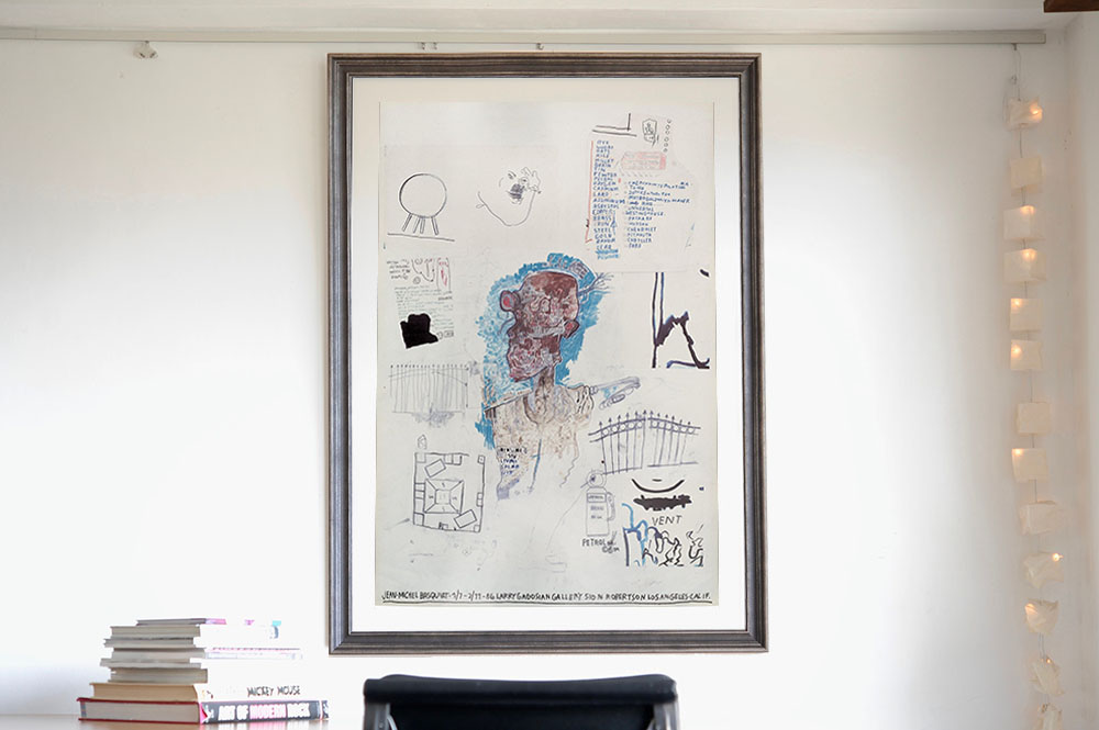 Amazon.co.jp: ポスターバスキア Basquiat 「Warrior」(A1サイズ