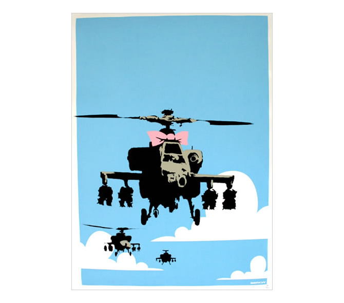 バンクシー（Banksy）の初期頃作品「Happy Chopper」を販売 ー 