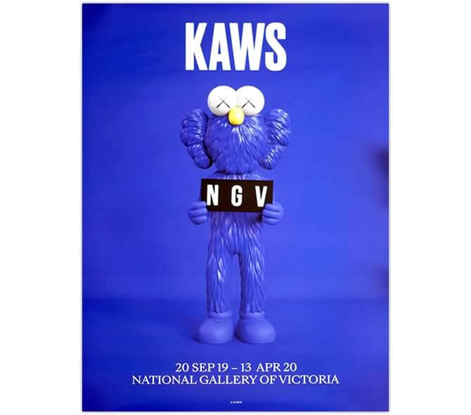 新品 KAWS NGV オリジナルポスターGONE BFF カウズ バンクシー