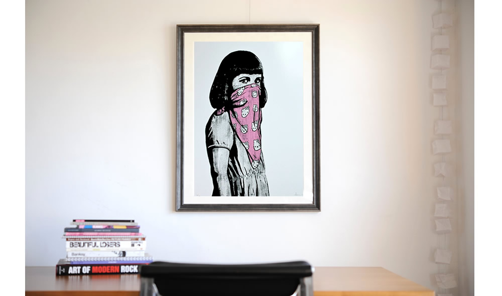 版画 DOLK Kitty Riot - Green Dolk - Kitty Riot (red) Print - GraffitiStreet.com
