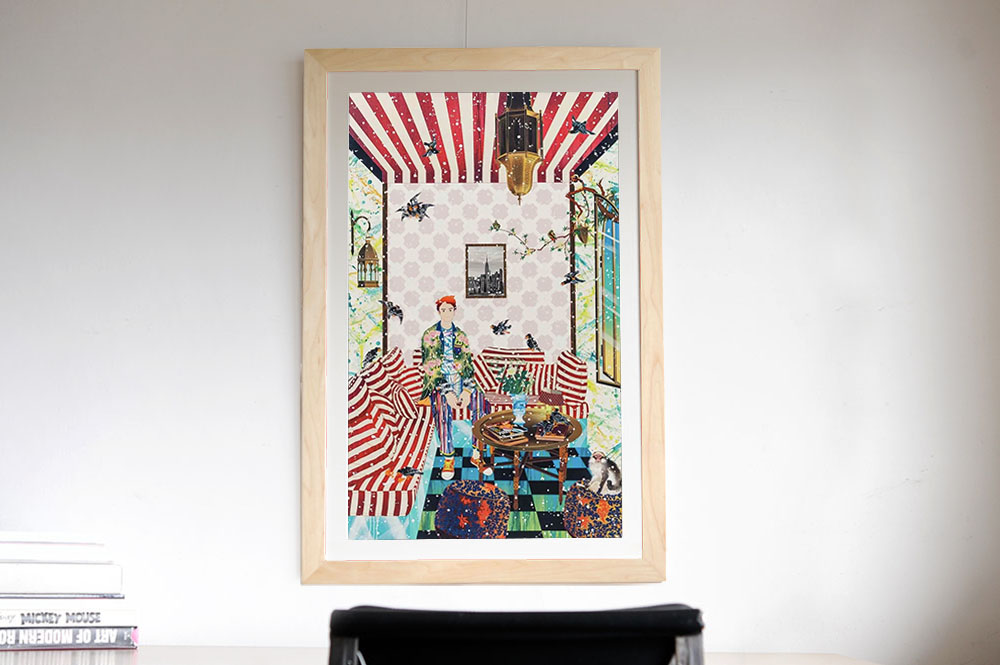 松山智一 To The Bank 版画 シルクスクリーン kyne