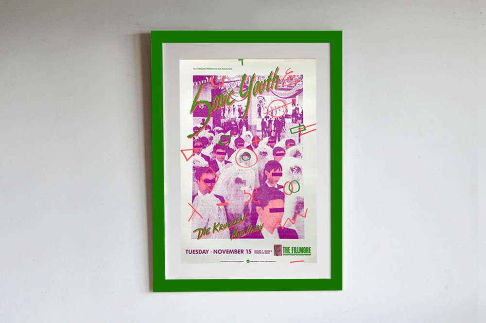 ソニックユースのライブを記念してのポスターがご購入いただけ