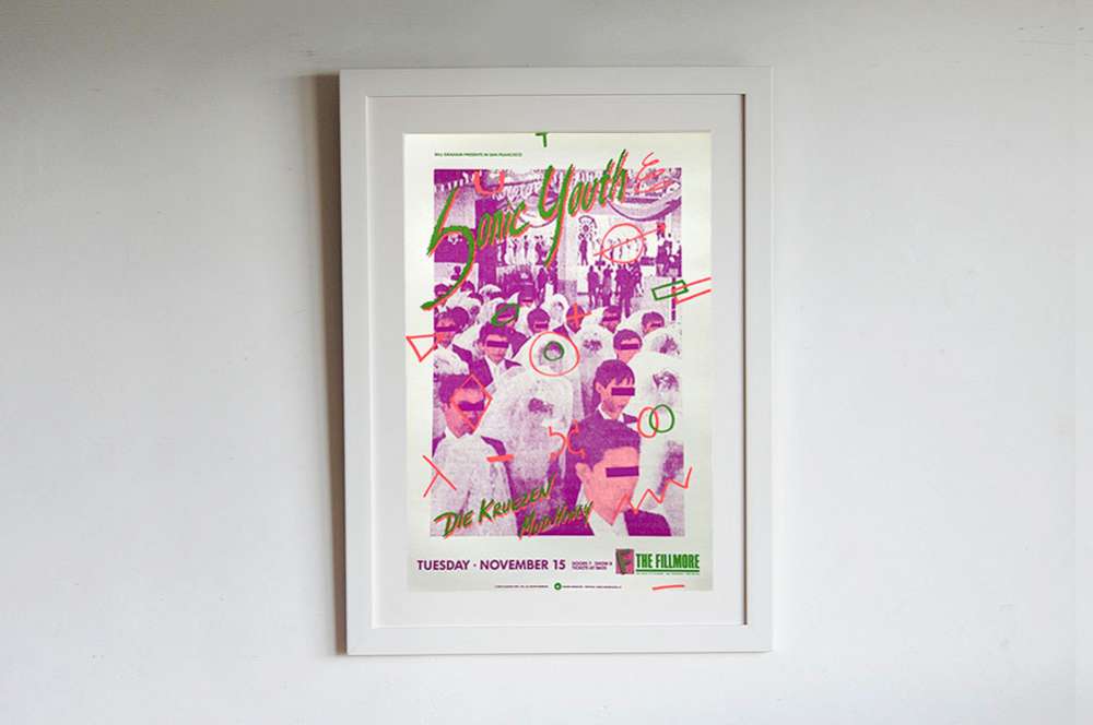 ソニックユースのライブを記念してのポスターがご購入いただけ