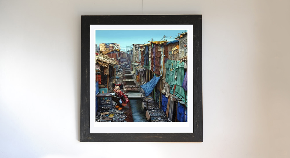 版画 Jeff Gillete shadow city minnie Shadow City Minnie / Jeff Gillette ー NOISEKING ノイズキング