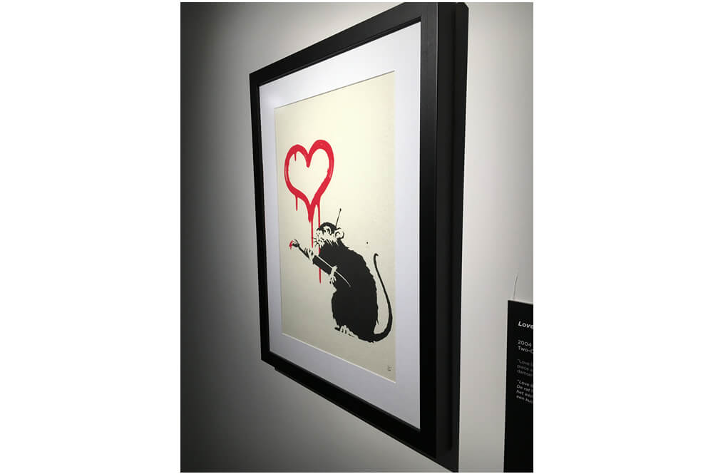 Banksy（バンクシー） -Love Rat（サイン入り） -Pest ControlのCOA