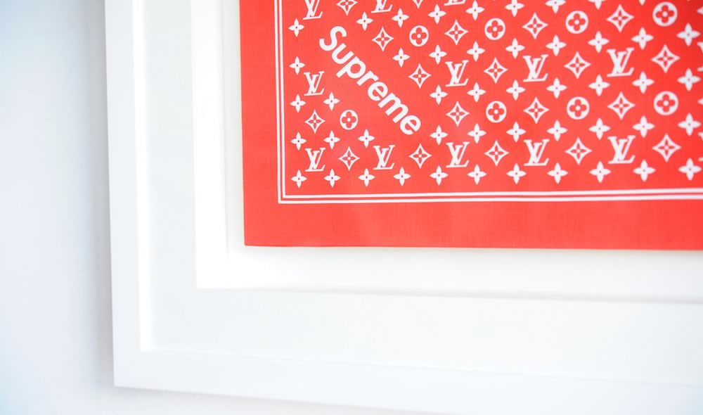 Supreme Louis Vuitton バンダナ 赤 Louis Vuitton | Supreme Bandana | Red– TC