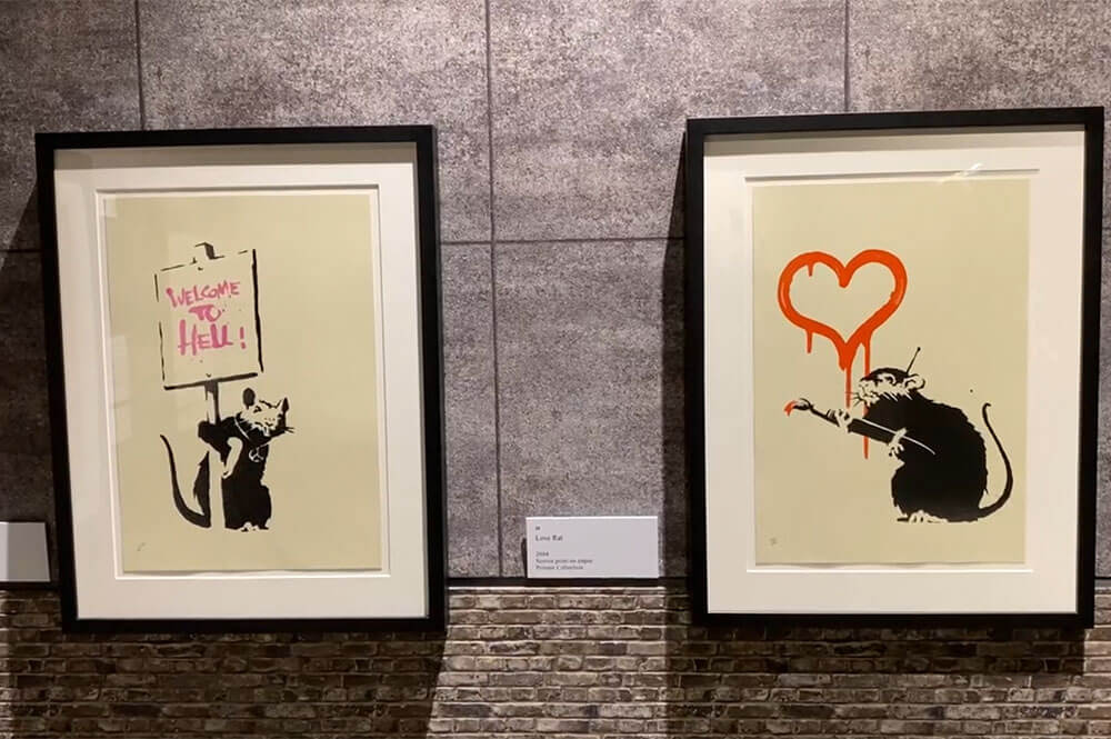 Banksy(バンクシー) -Welcome To Hell Pink COA付き販売 ー