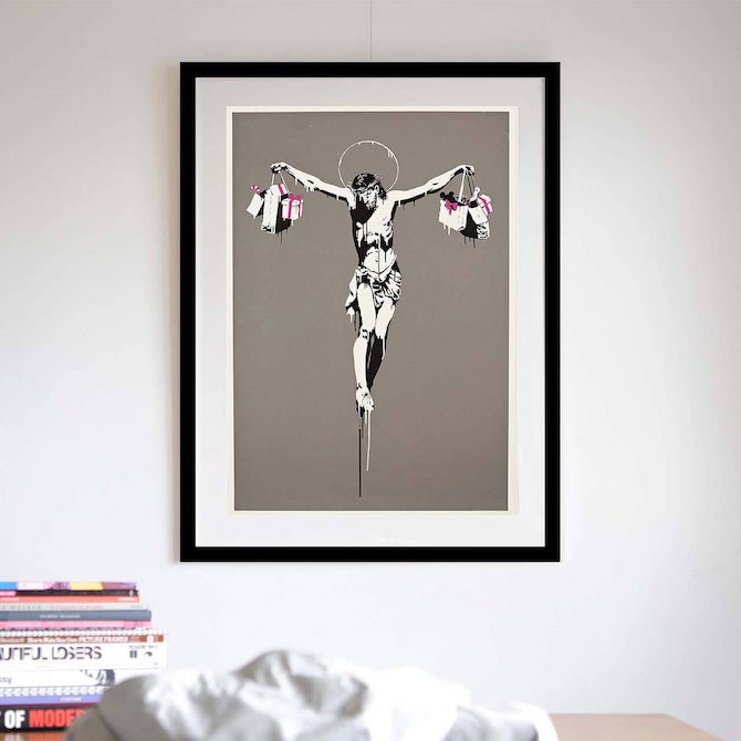 Banksy(バンクシー)Christ with Shoppin - WCP Reproductionを販売し