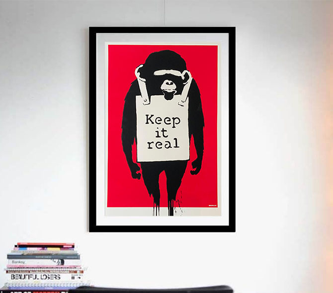 Banksy（バンクシー）Keep it real (Red) – WCP Reproductionを販売 